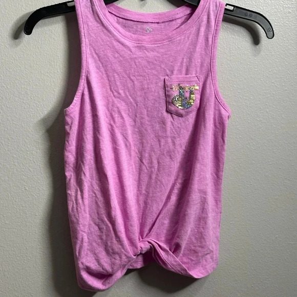 So Girls Kids Pink/lilac Knot Tank Top Size 10. - Picture 2 of 7